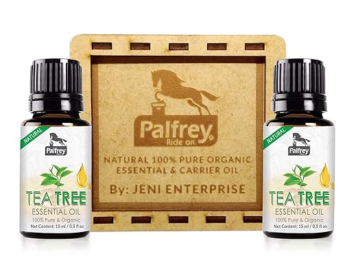 Palfrey 100% Pure Natural Organic Tea Tree Essential Oil (15 ml x 2 = 30 ml)