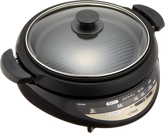 Amazon タイガー グリル鍋 3 7l プレート 2枚 タイプ 深鍋 焼肉 プレート 蒸し台 蓋 付き ブラウン Cqg B200 T タイガー魔法瓶 Tiger グリル鍋 通販