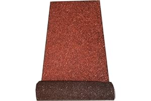 BACKYARD EXPRESSIONS PATIO · HOME · GARDEN 912282-NM Recycled Rubber Artificial Mulch Pathway, Reversible, 72" L x 24" W x 2/3" (Thickness) -Backyard Expressions, Red/Brown