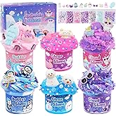 6 Pack Slimes, Slime for Kids Animal Wonderland, Butter Cloud Slime kit for Girls Ages 8-12, Toys for Girls and Boys, Birthday Halloween Christmas Party Favors for Kids Goodie Bag Stuffers