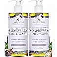 Tree to Tub Lavender Body Wash for Sensitive Skin & Dry Skin - pH Balanced Moisturizing Body Wash, Hydrating Sulfate Free Vegan Body Soap for Women & Men w/Organic Shea Butter, All Natural Aloe Vera