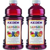 Kedem Sangria Soft Drink, Made of 100% Pure Juice, 64oz, (2 Pack), No Sugar or Artificial Coloring Added