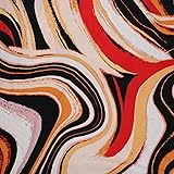 60" Wide Printed 4-Way Stretch Venezia Polyester