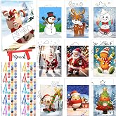10 Set Christmas Pre Printed Canva for Painting Gingerbread Canva 5x7