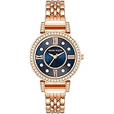 Anne Klein Women's Premium Crystal Accented Bracelet Watch, AK/2928