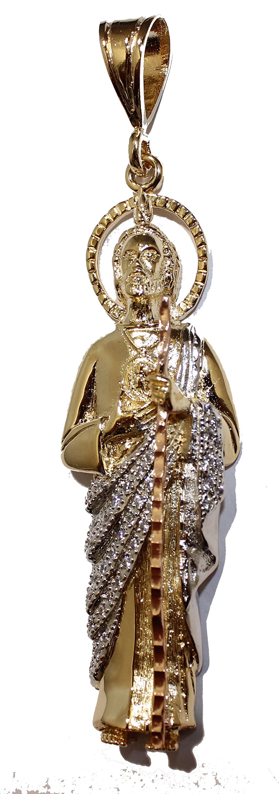 San Judas Tadeo St Jude Thaddeus 14k Gold Plated Three | Desertcart KUWAIT