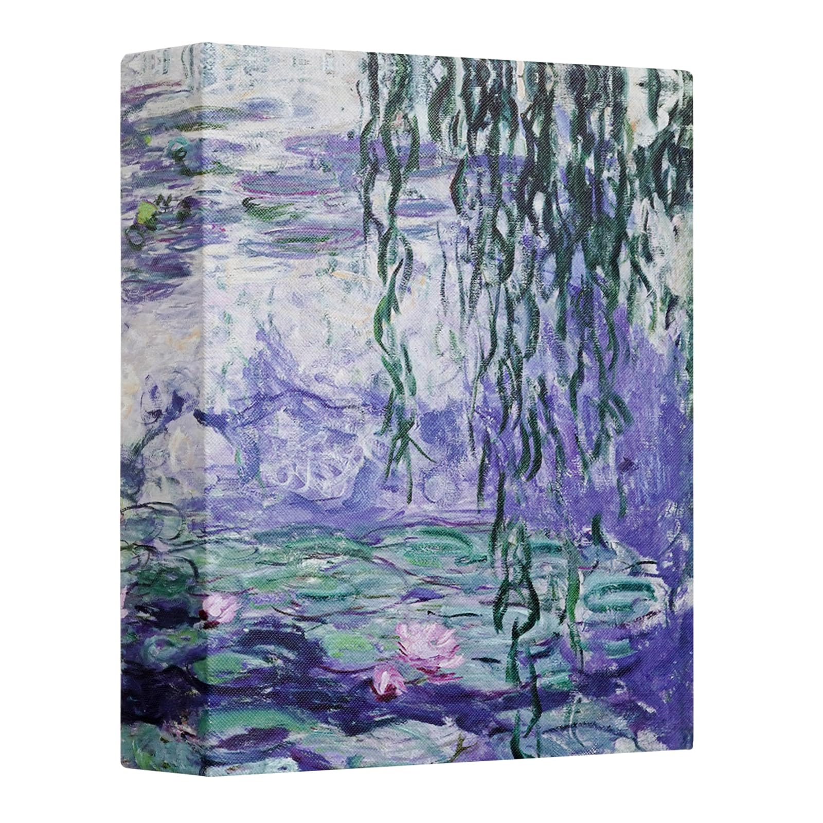 Hiwhy Small Photo Album 15x10 CM (6x4 Inch) 100 Pockets, Slip in Pockets Picture Album, Mini Picture Book for Baby Family Vacation Wedding Anniversary, Water Lily