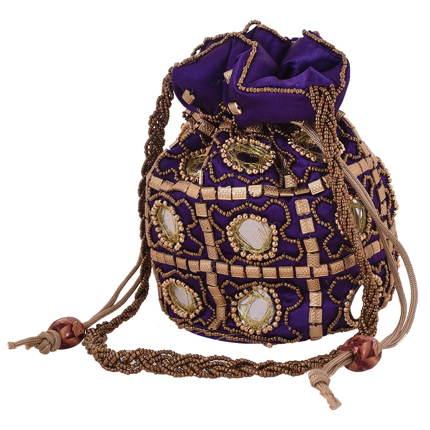 craft trade ethnic rajasthani potli bag for women, bridal, casual, party, wedding