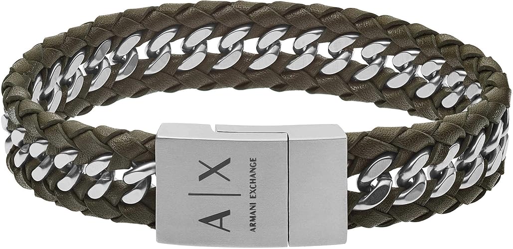 armani exchange mens bracelet