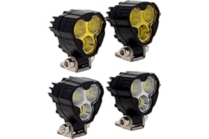 MEUS RACING RC Car LED Lights Kit Spotlight for Axial SCX24 Traxxas TRX4M Redcat Ascent-18 1/18 1/24 RC Crawler Upgrades Parts (4 Lights)