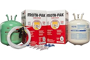 FROTH-PAK Froth Pak 630 Spray Foam Insulation Kit, 15 ft Hose – Closed Cell, 2 Part Foam Sealant, Yields Up to 630 Board ft