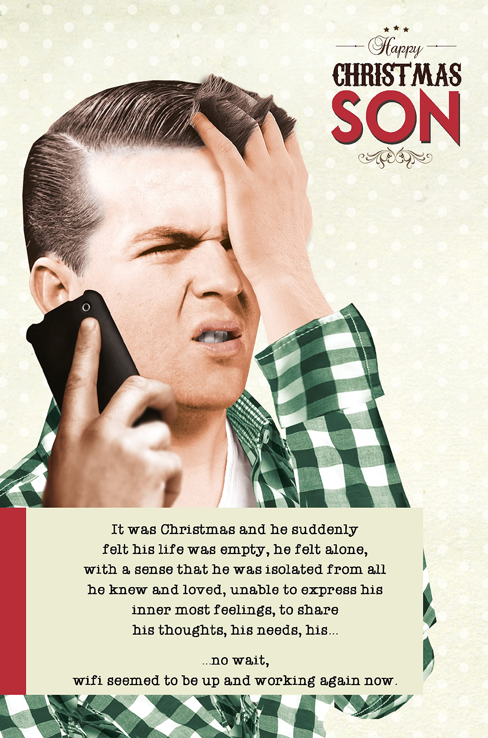 Son Christmas Card, Funny Christmas Cards Son, Xmas Card for Son, Son Christmas Card for Him Funny, Christmas Card Son, Son Christmas Cards