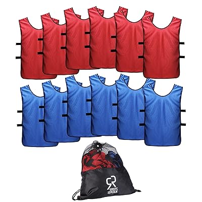 SportsRepublik Football Bibs For Juniors And Adults (12-Pack - View #3