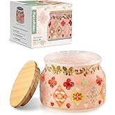PieceRelax 3D Puzzle Jar 64 Plastic Pieces for Adults - Sweetness of Strawberry Wooden Lid Container for Kitchen Dining Study Living Room No Glue Requied Small [BC1026]