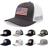 International Tie American Flag Hat for Men and Women, USA Baseball Cap, Adjustable Snapback Trucker
