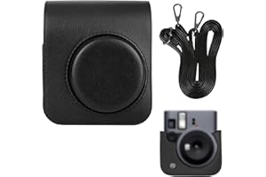 Protective Case for Fujifilm Instax Mini 41, PU Leather Instant Camera Crossbody Bag with Adjustable Strap Portable Camera Co