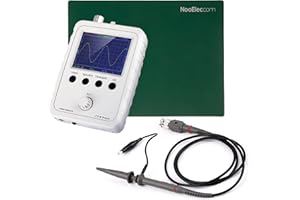 NOOELEC JYETech 'DSO Shell' Oscilloscope DIY Kit w/Enclosure, 100MHz Probe, Clip Probe & ESD-Safe Silicone Mat