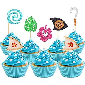 Amazon Com Baby Moana Hawaiian Disney Movie Double Sided Cupcake Amazon Com Baby Moana Hawaiian Disney Movie Double Sided Cupcake