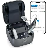 Techmi FacePro OTC Hearing Aids with Bluetooth for Seniors and Adults | Rechargeable Bluetooth Hearing Aids with App Control, Noise Reduction and 25H Battery for Conversations, TV and Phone Calls