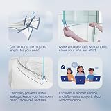 HNNHOME 870mm Pre-Curve Bath Shower Seal Strip for 4-6mm Curved Glass view 6