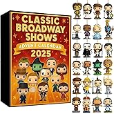 Classic Broadway Shows Advent Calendar, Upgrade Halloween Advent Calendar, 2025 New 24 Days Countdown Calendar with Iconic Mu