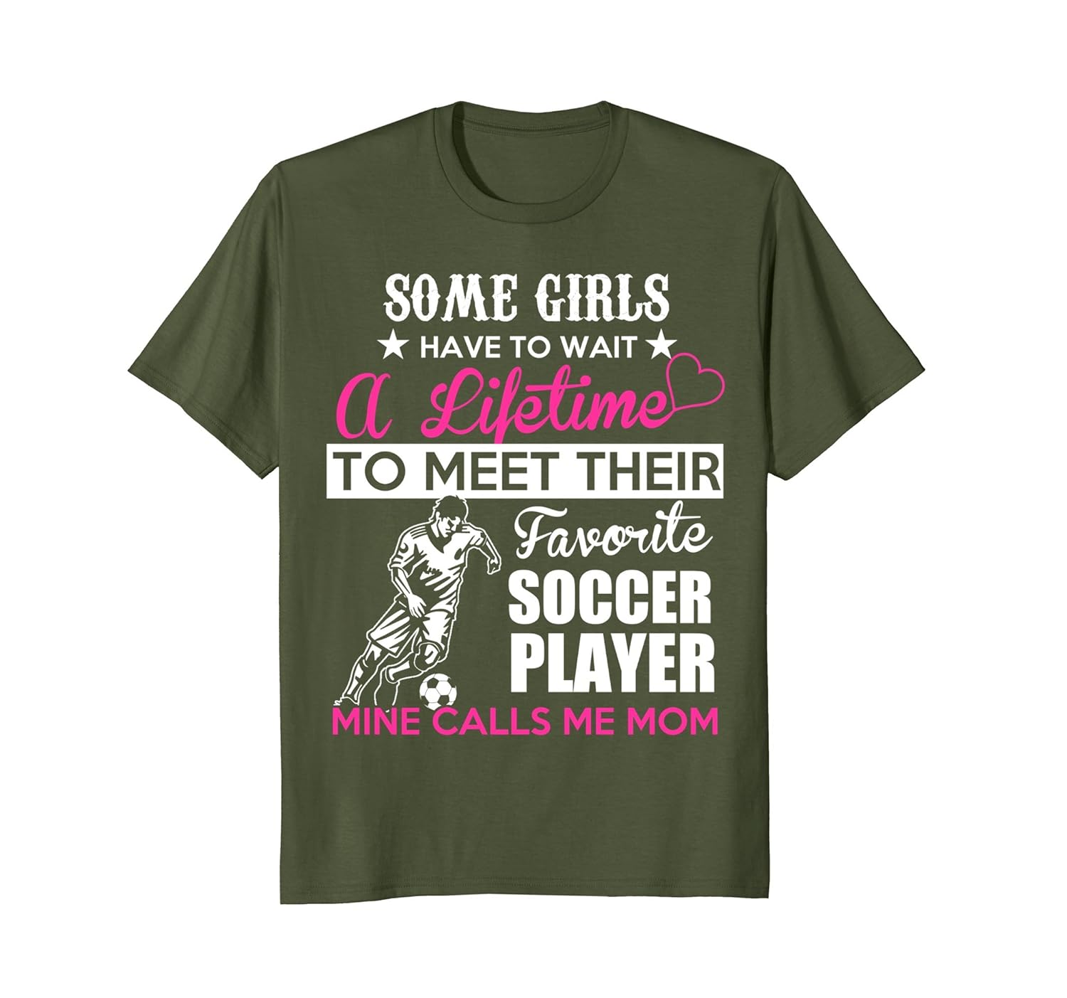 My Favorite Soccer Player Calls Me Mom-Soccer Mom T-shirt-anz