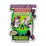 4" Voodoo Pornstar Black Magic Sticker Horror BDSM