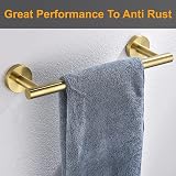 YUET Towel Rail 16 inch Brushed Gold Stainless Steel 304 Wall Mount view 5