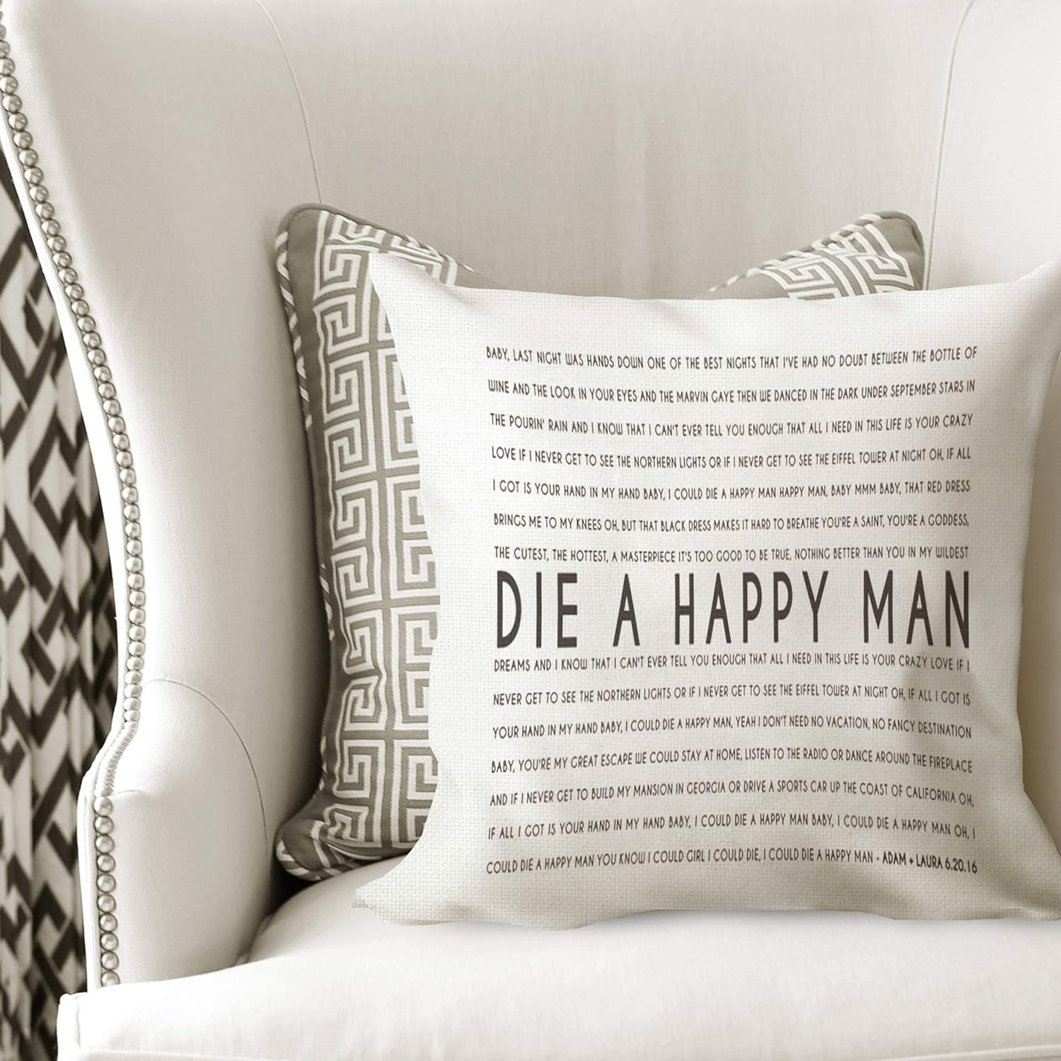 Amazon Com Song Lyric Pillow Song Lyrics Art First Dance
