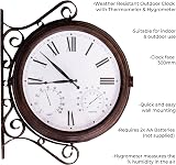 St Helens Outdoor Station Clock 15" with Thermometer & Hygrometer view 4