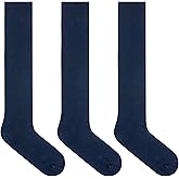 Y2Y2 3 Pairs Men's Knee-High Dress Socks