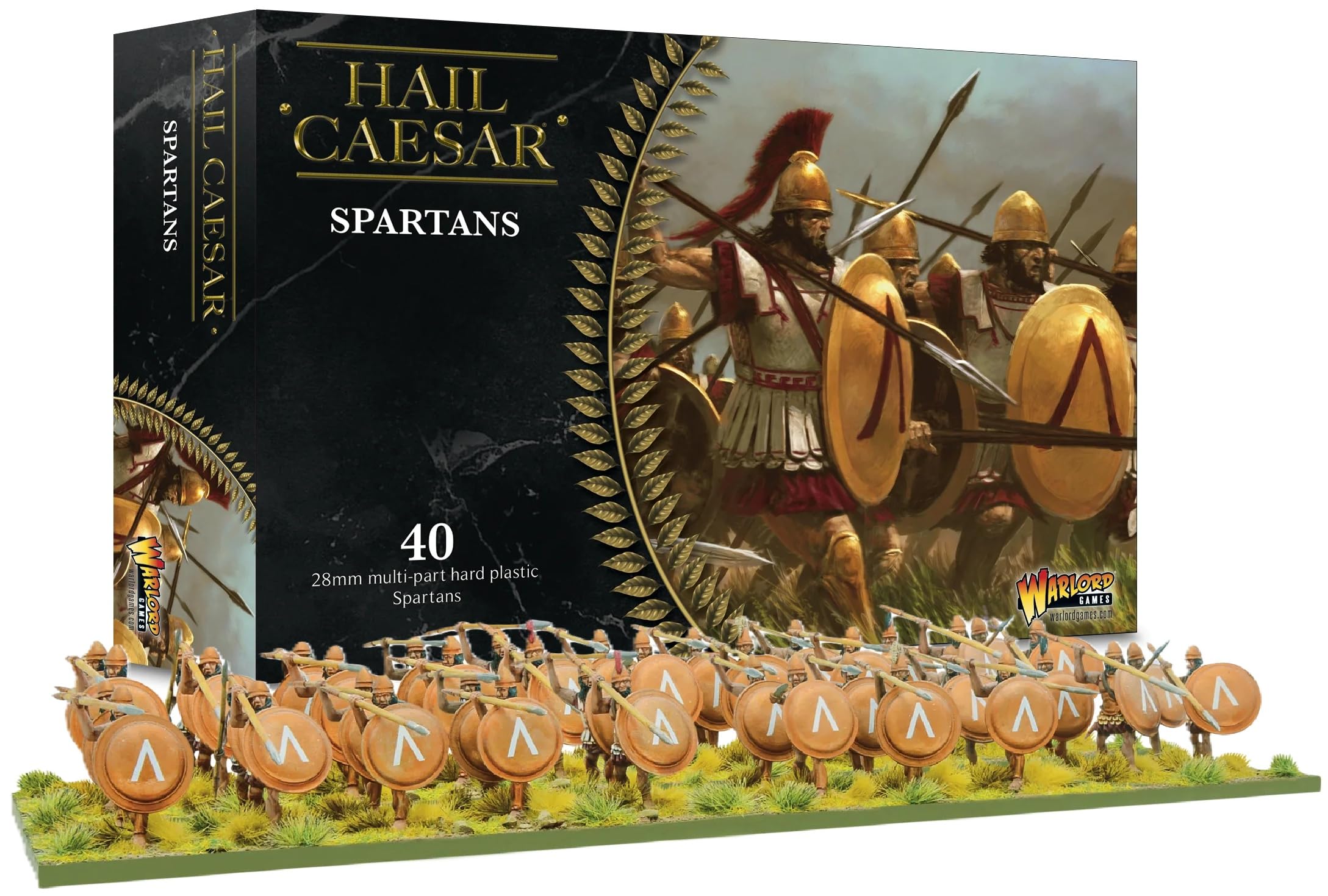 Warlord Games Spartan Infantry - 28mm Scale Plastic Miniatures for Hail Caesar Highly Detailed Ancient Era Miniatures for Table-top Wargaming