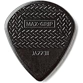 Jim Dunlop Max-Grip&reg; Jazz III Stiffo Pick 1.38MM - 6 Pack