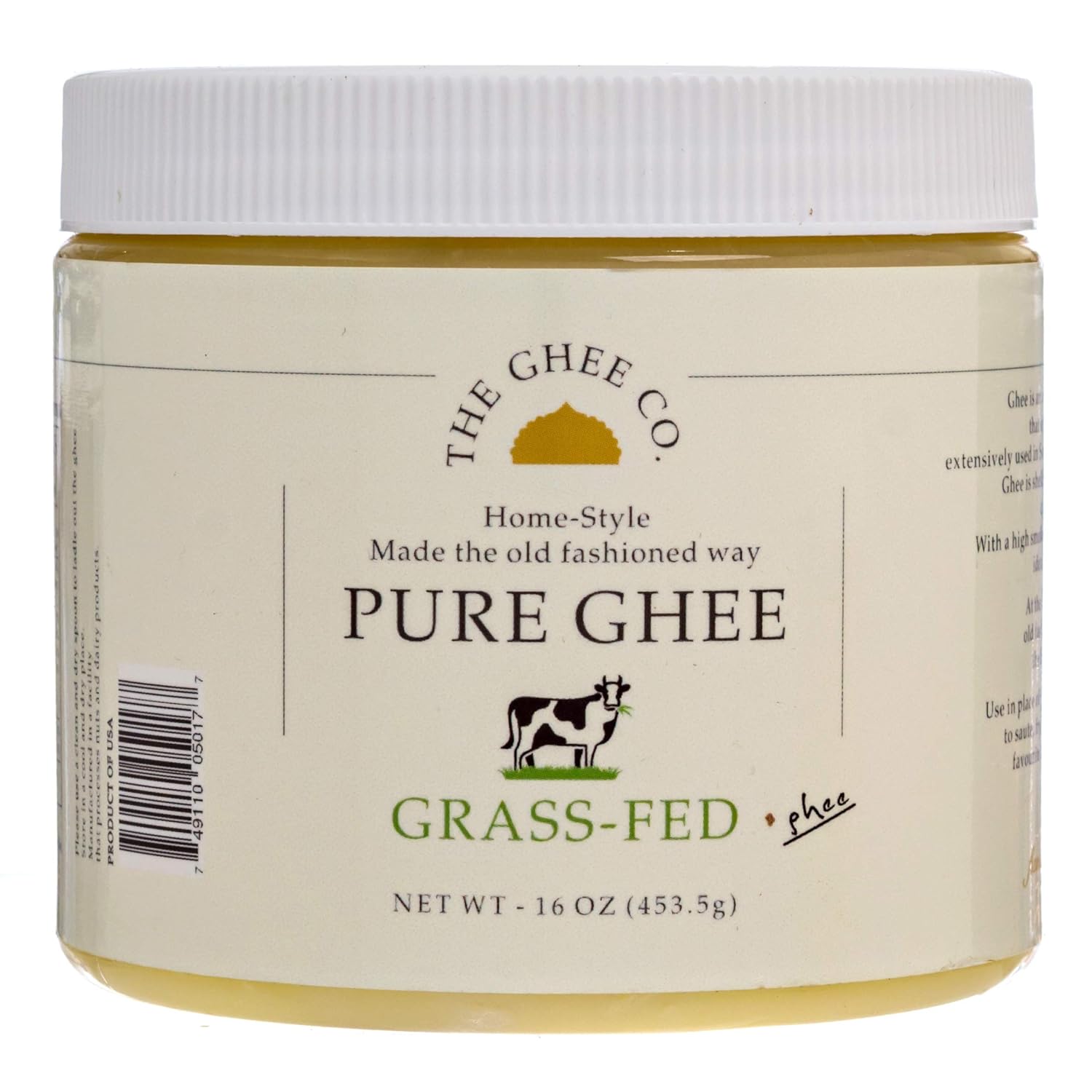 The Ghee Co, Product Ghee, 16 oz , Made with Grade AA Butter , Plastic