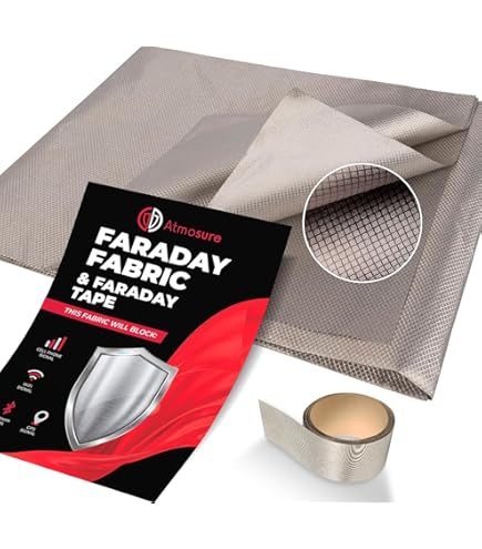 EMF Protection Pure Copper Fabric-Blocking RFID Radiation Singal - Foto 11