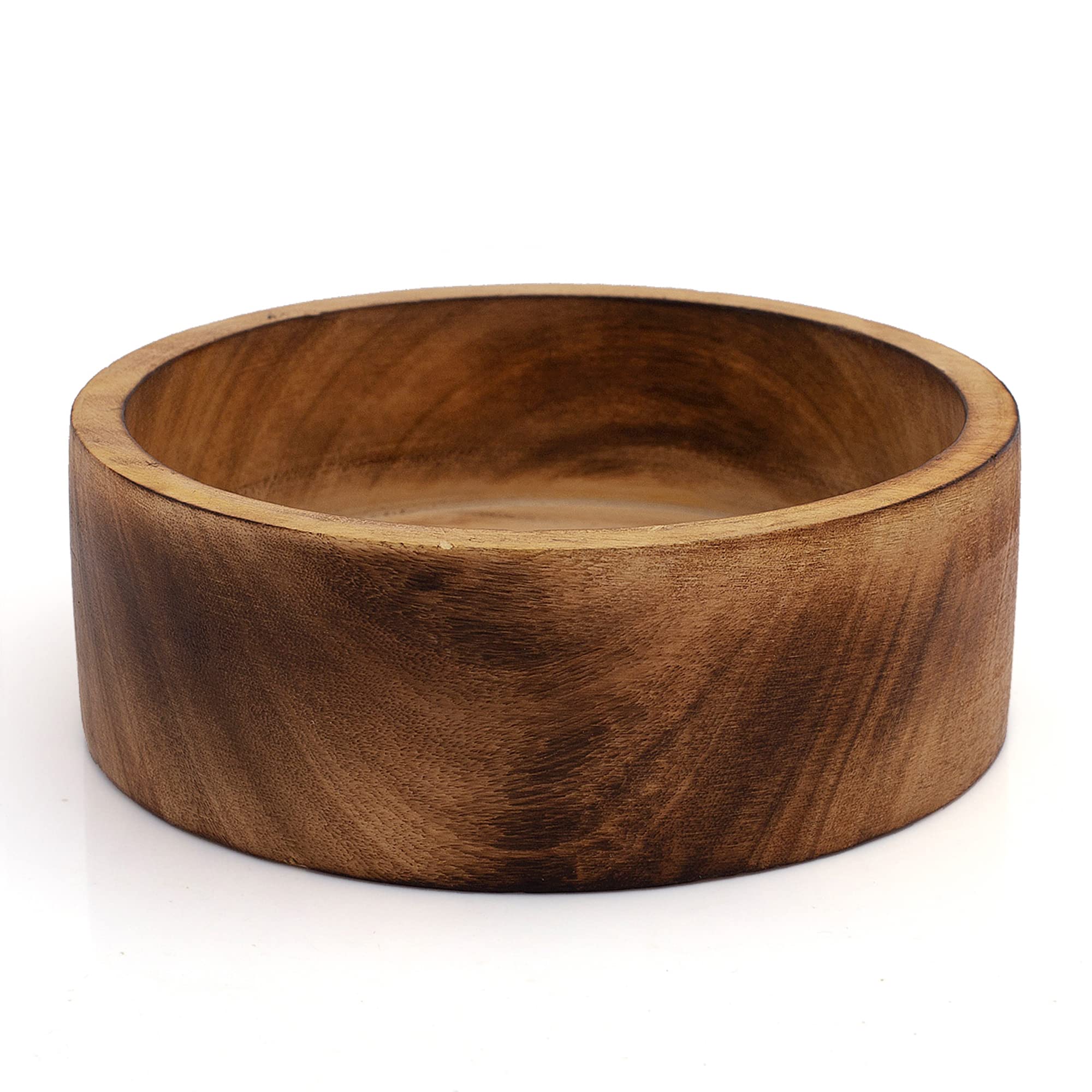 Beautiful Handmade 6x2" Decorative Mango Wood Snack Serving Bowl For Dry Fruits Chips Coffee Table Countertop Display Key Bowl Tableware Kitchen Living Room Home Decor Accents Dinnerware
