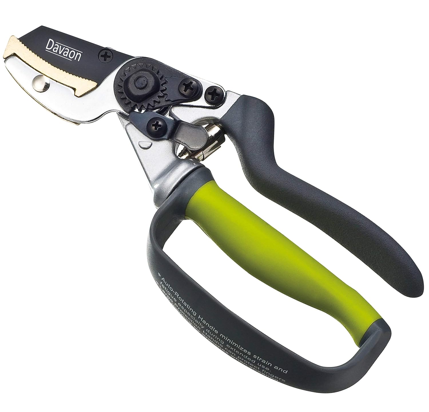 Davaon Pro Anvil Secateurs Less Effort Strain Reducing Garden