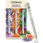 Lifelines Pen Diffuser Set, Nature's Escape 3-Pack – 1mm Black Ballpoint Pens with Scented Essential Oil Blends – Aromatherapy Diffuser & Sensory Immersion Diffuse Aroma As You Write