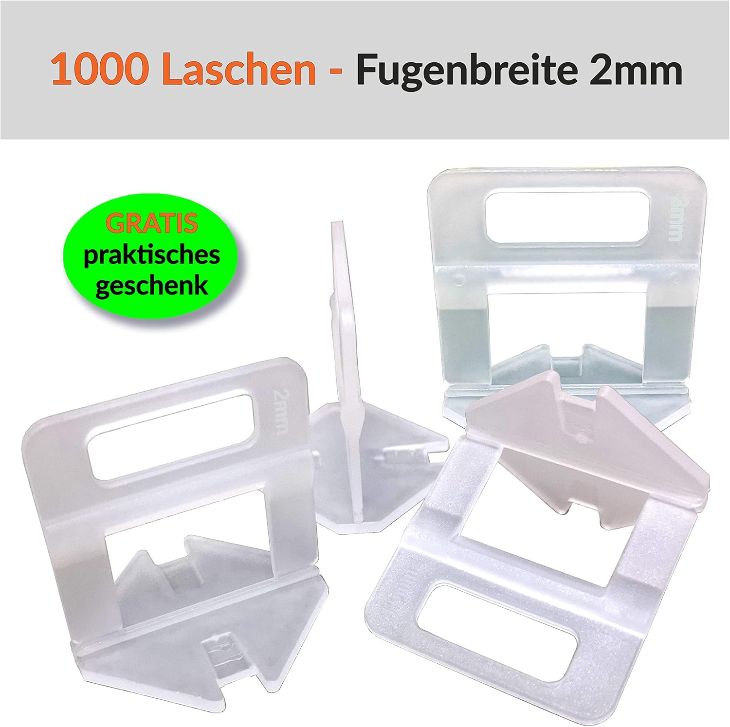 Clips Tile Leveling Spacer System Levello for Tile Gap 13mm, Anti