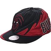 Mitchell & Ness Chicago Bulls NBA Spiral Deadstock Snapback Hat Cap, Black/Red