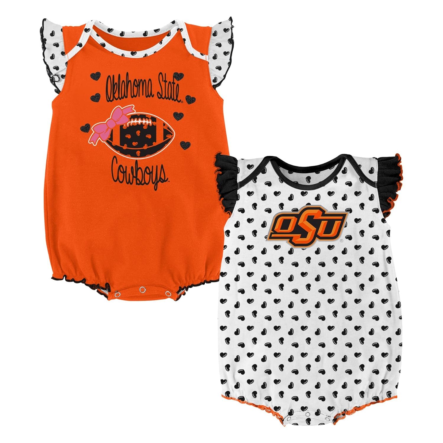 NCAA by Outerstuff NCAA boys Heart Fan 2 Piece Onesie Set