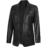 Decrum Leather Blazer Women - Casual Stylish Real Lambskin Leather Jackets for Women