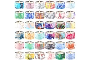 36 Packs Scented Candles Gift Set, Fragrances Candle for Women, 2.5 OZ Portable Jar Candle for for Spa, Yoga, Bath, Aromather