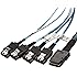 Cable Matters Internal Mini-SAS to 4x SATA Forward Breakout Cable 3.3 Feet
