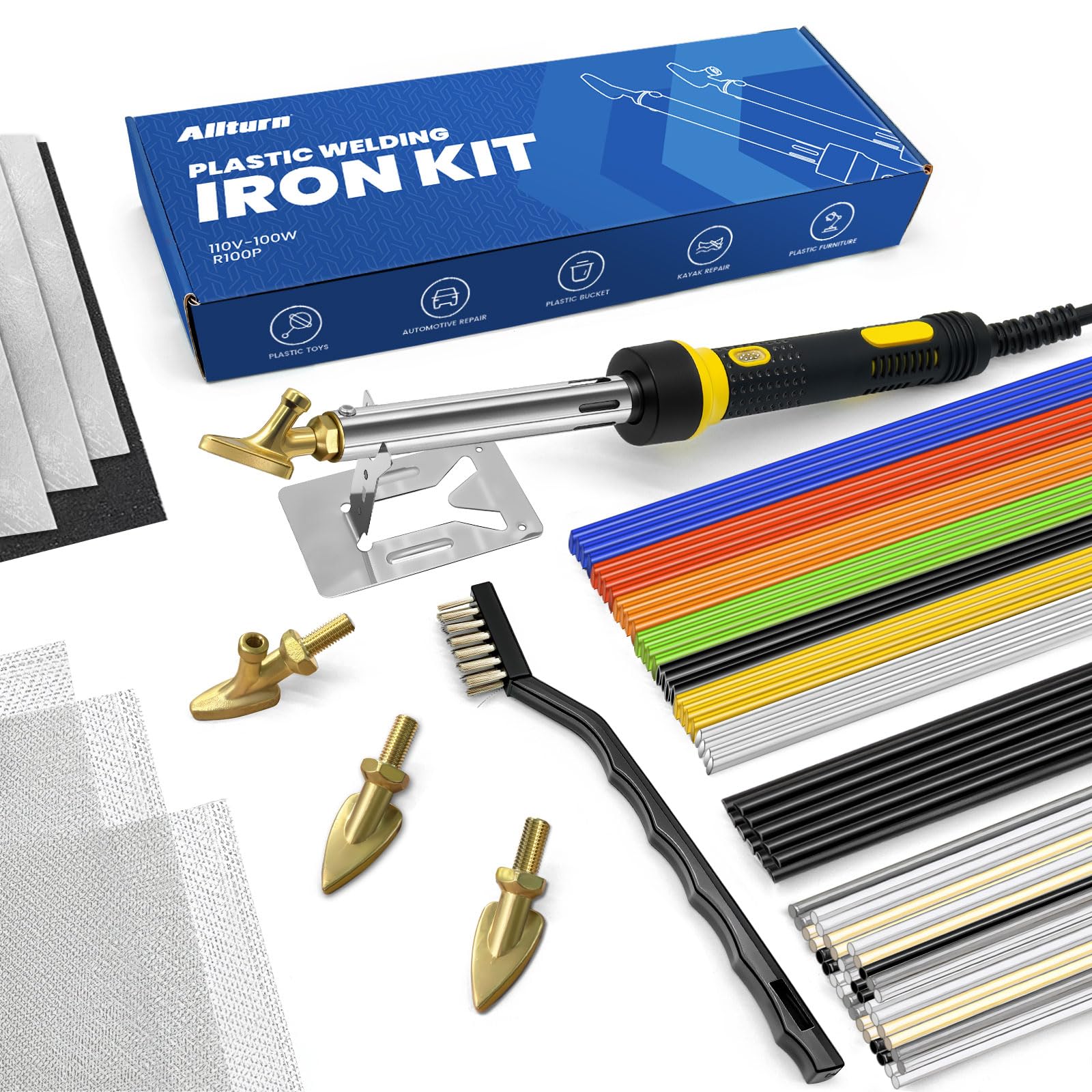 Photo 1 of Allturn 110V-100W Deluxe Plastic Welder, Plastic Welding Repair Iron Kit for Car Bumper Dashboard Kayak Canoe Tank Repairs