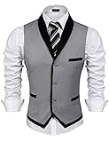 COOFANDY Mens V-Neck Sleeveless Slim Fit