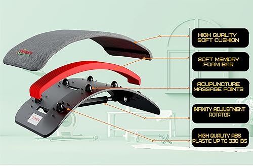 YOMATH Back Stretcher Posture Corrector Spine Board Resistance