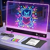 16'' Rechargeable LED Drawing Board for Kids, Cordless Light Up Tracing & Coloring Pad, Glow Note Doodle Drawing Tablet, Valentine’s Day Birthday Gifts for Boys Girls