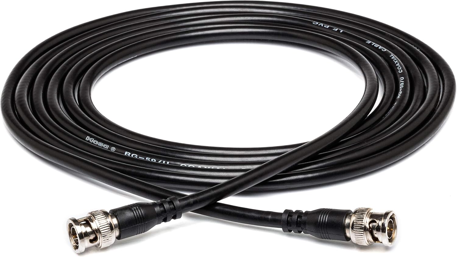 Hosa BNC-59-150 75-Ohm Coax BNC to BNC (15m), Copper