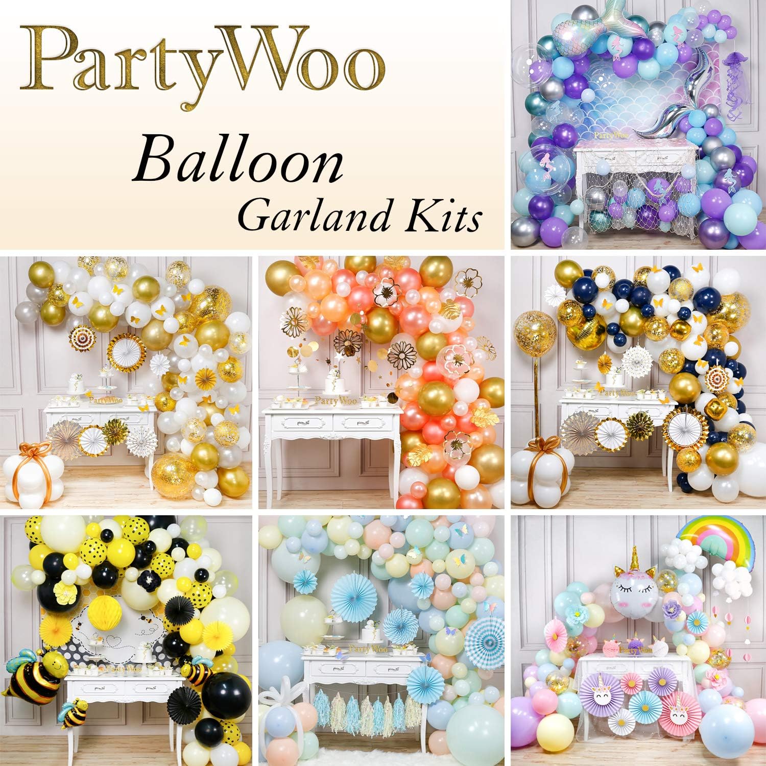 PartyWoo Balloon Pump, 110V 600W Electric Balloon Pump, Electric Balloon Inflator, Balloon Pump Electric, Portable Balloon Inflator, Dual Nozzle Balloon Air Pump, Air Pump for Balloon Garland: Toys & Games